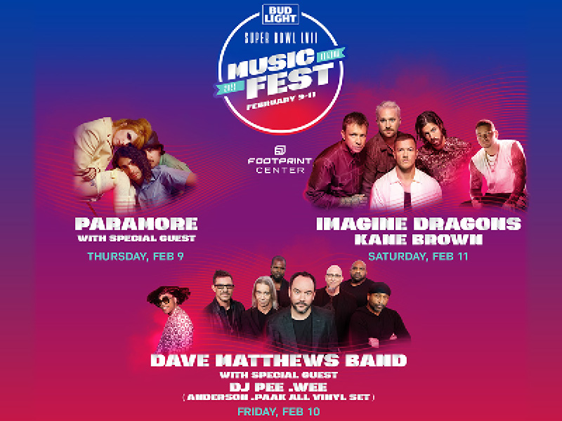 Bud Light Super Bowl Music Fest: Imagine Dragons & Kane Brown at Imagine Dragons Concerts